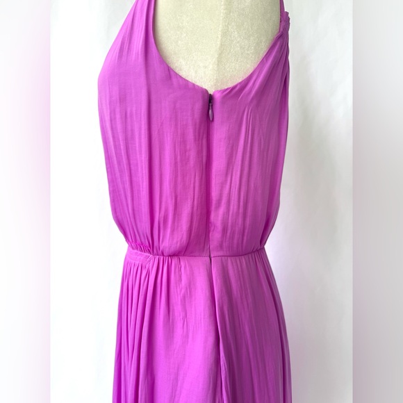 Banana Republic Fuchsia V-Neck Sleeveless Midi Dress - Picture 5 of 9